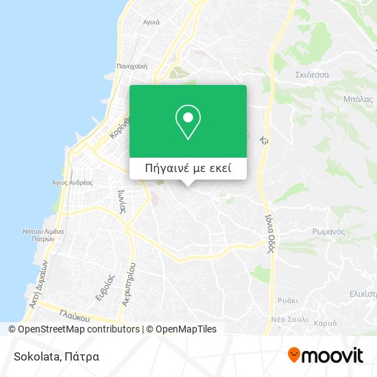 Sokolata χάρτης