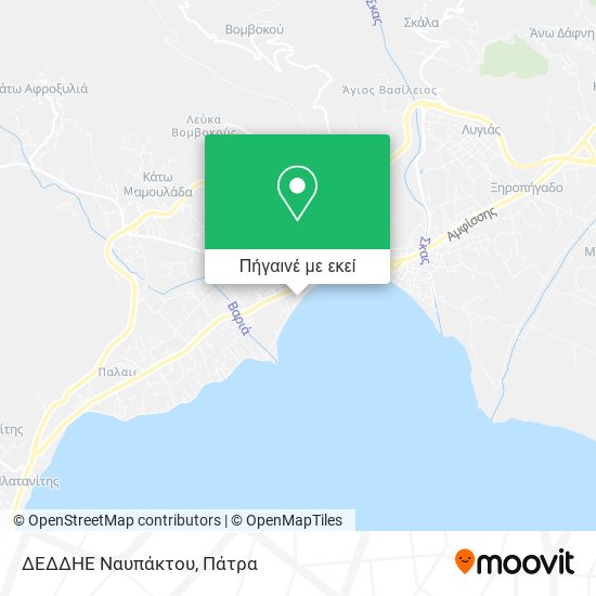 ΔΕΔΔΗΕ Ναυπάκτου χάρτης