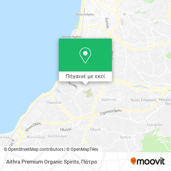 Aithra Premium Organic Spirits χάρτης
