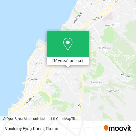 Vasileioy Eyag Konst χάρτης