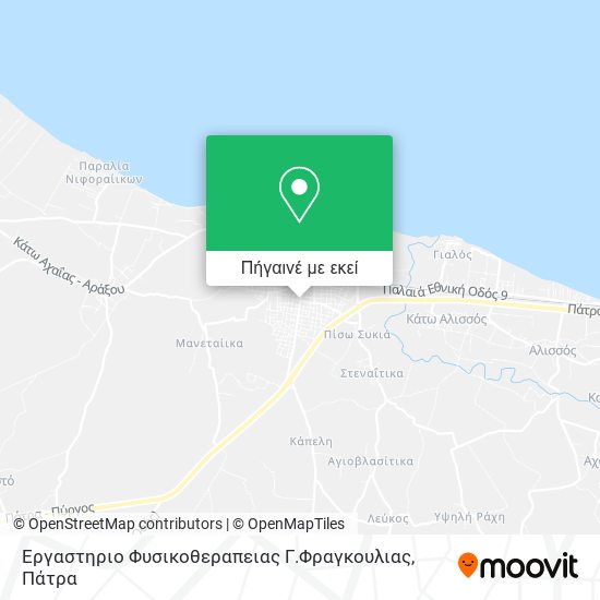 Εργαστηριο Φυσικοθεραπειας Γ.Φραγκουλιας χάρτης