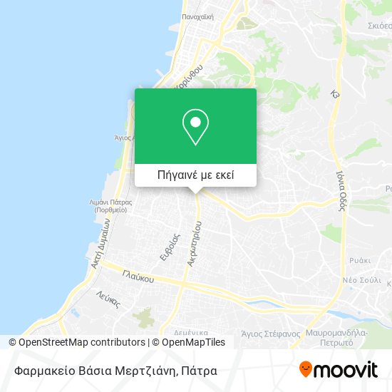 Φαρμακείο Βάσια Μερτζιάνη χάρτης