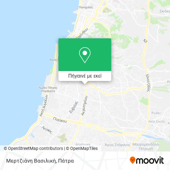Μερτζιάνη Βασιλική χάρτης