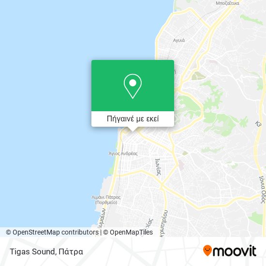 Tigas Sound χάρτης