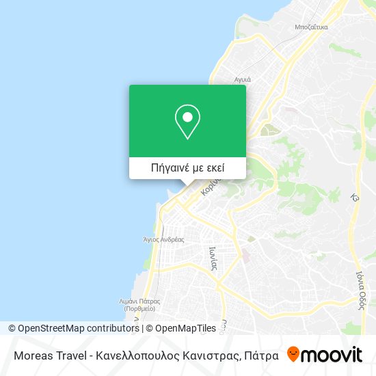Moreas Travel - Κανελλοπουλος Κανιστρας χάρτης