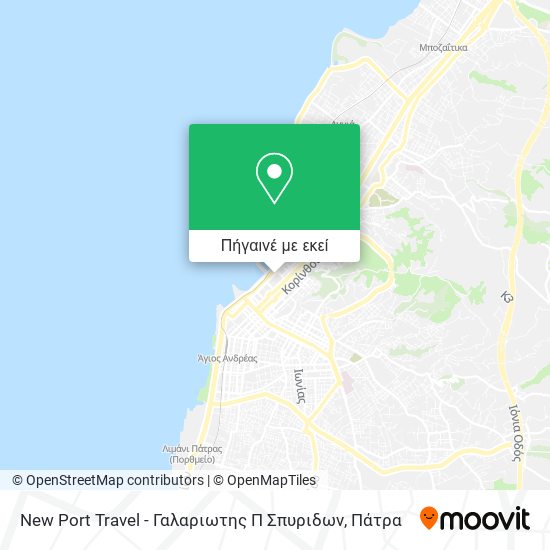 New Port Travel - Γαλαριωτης Π Σπυριδων χάρτης