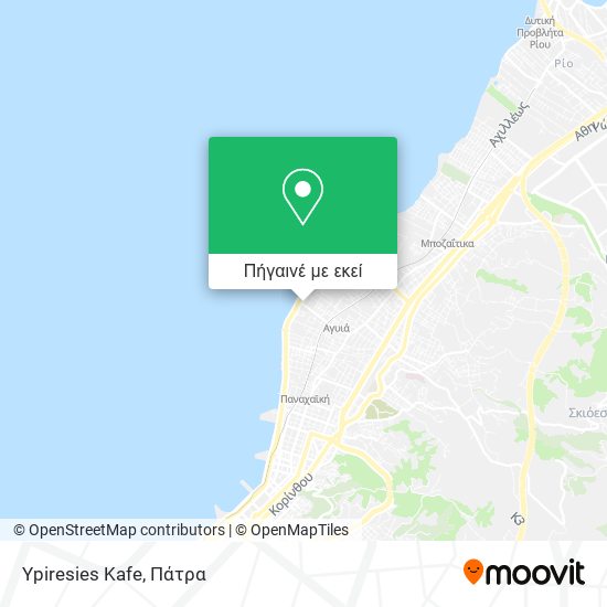 Ypiresies Kafe χάρτης