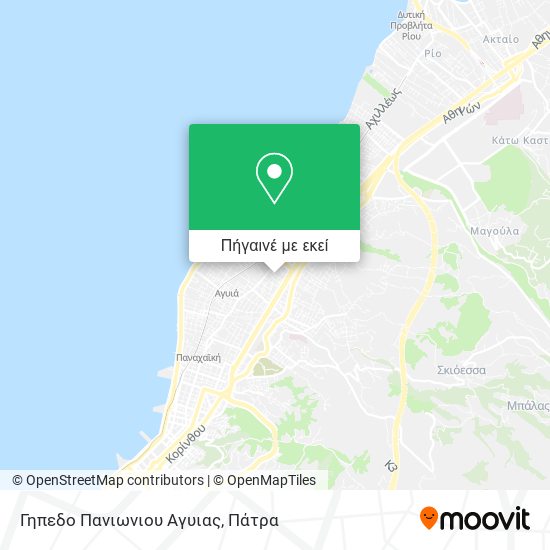 Γηπεδο Πανιωνιου Αγυιας χάρτης