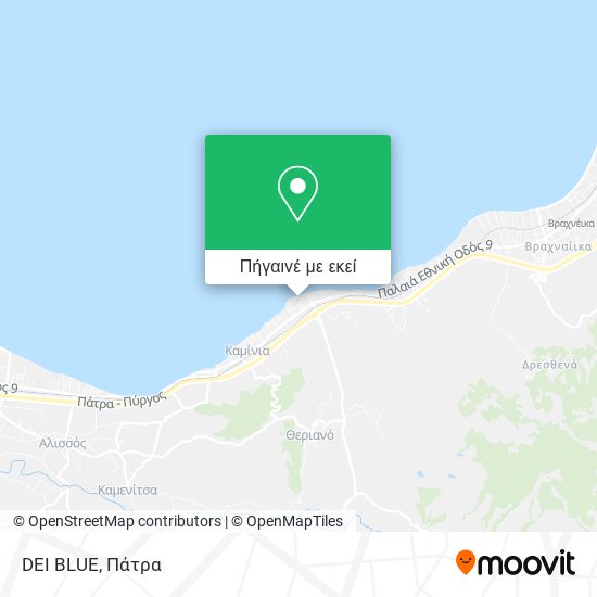 DEI BLUE χάρτης