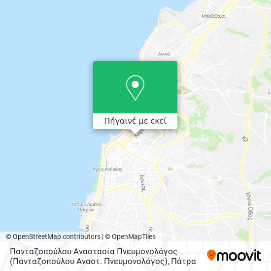 Πανταζοπούλου Αναστασία Πνευμονολόγος (Πανταζοπούλου Αναστ. Πνευμονολόγος) χάρτης