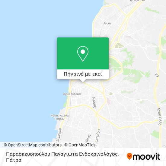 Παρασκευοπούλου Παναγιώτα Ενδοκρινολόγος χάρτης