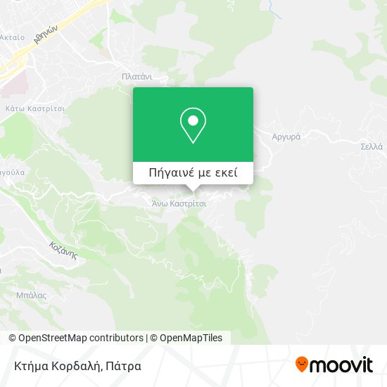 Κτήμα Κορδαλή χάρτης