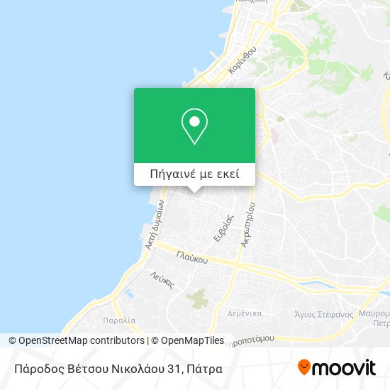 Πάροδος Βέτσου Νικολάου 31 χάρτης