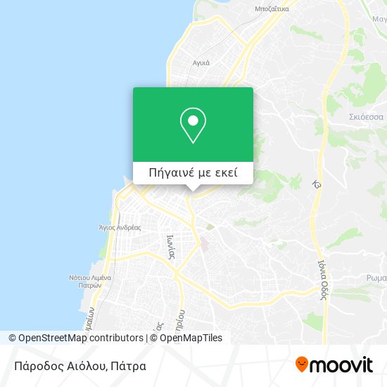 Πάροδος Αιόλου χάρτης
