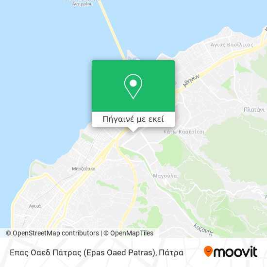 Επας Οαεδ Πάτρας (Epas Oaed Patras) χάρτης