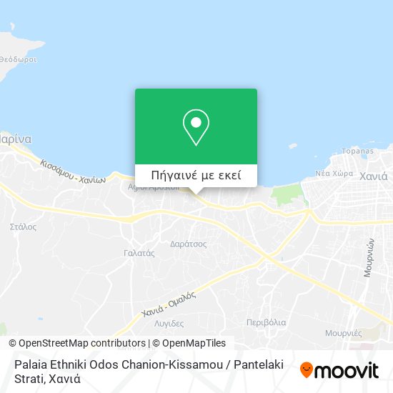 Palaia Ethniki Odos Chanion-Kissamou / Pantelaki Strati χάρτης