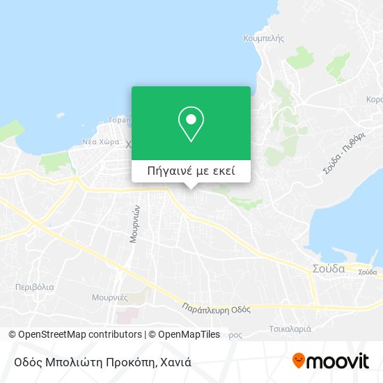 Οδός Μπολιώτη Προκόπη χάρτης