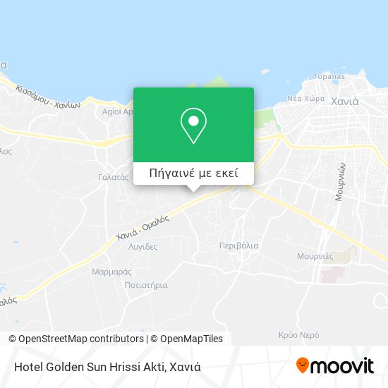 Hotel Golden Sun Hrissi Akti χάρτης