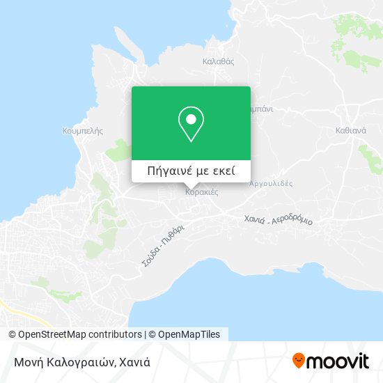 Μονή Καλογραιών χάρτης