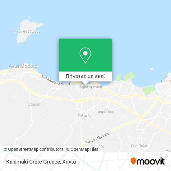 Kalamaki Crete Greece χάρτης