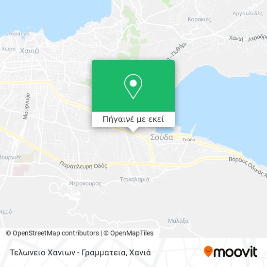 Τελωνειο Χανιων - Γραμματεια χάρτης