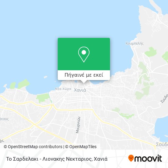 Το Σαρδελακι - Λιονακης Νεκταριος χάρτης