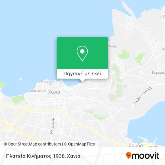 Πλατεία Κινήματος 1938 χάρτης