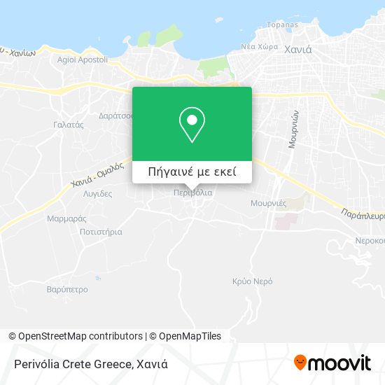 Perivólia Crete Greece χάρτης
