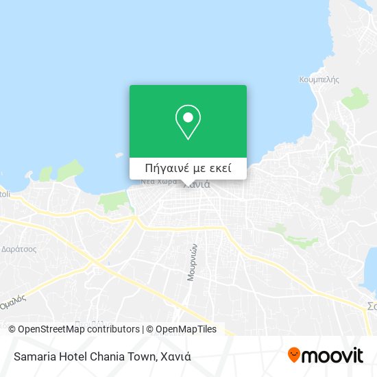 Samaria Hotel Chania Town χάρτης