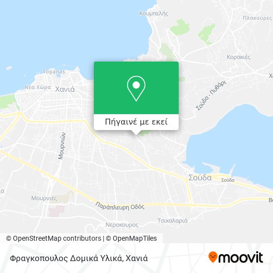 Φραγκοπουλος Δομικά Υλικά χάρτης