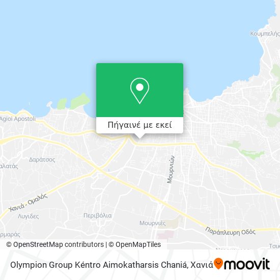 Olympion Group Kéntro Aimokatharsis Chaniá χάρτης