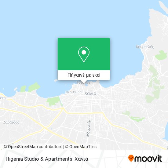 Ifigenia Studio & Apartments χάρτης