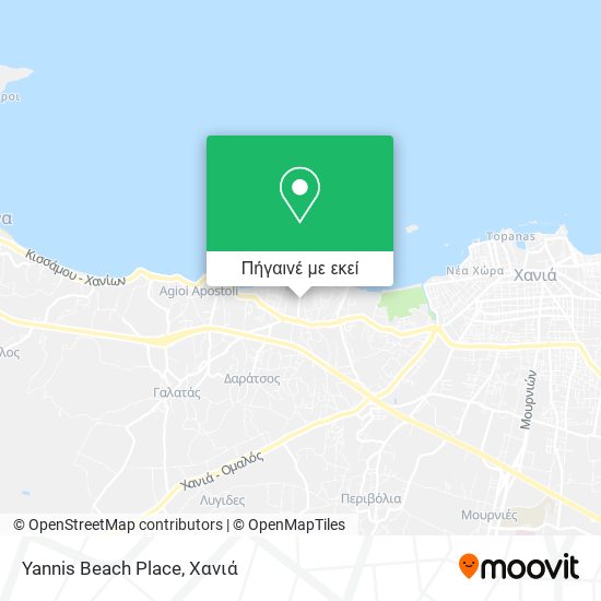 Yannis Beach Place χάρτης