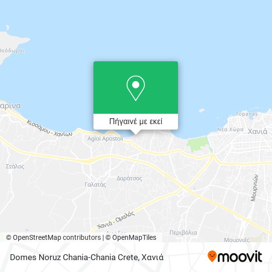 Domes Noruz Chania-Chania Crete χάρτης