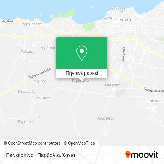 Πελεκαπίνα - Περβόλια χάρτης