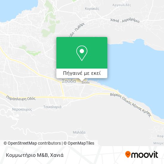 Κομμωτήριο Μ&Β χάρτης