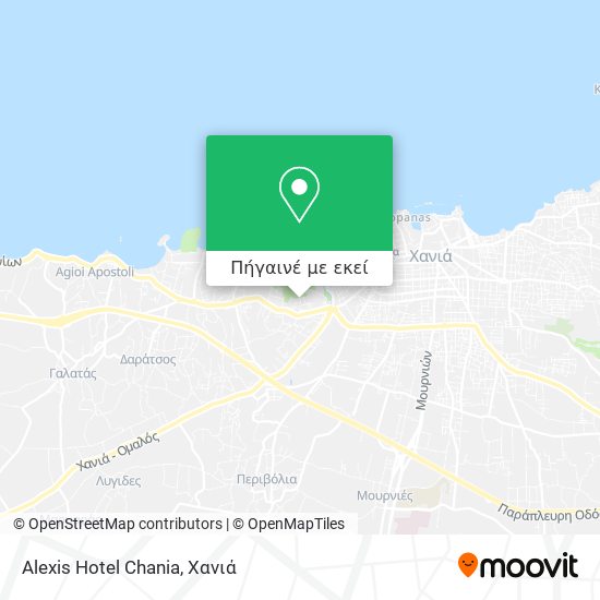 Alexis Hotel Chania χάρτης