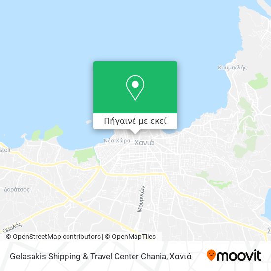 Gelasakis Shipping & Travel Center Chania χάρτης