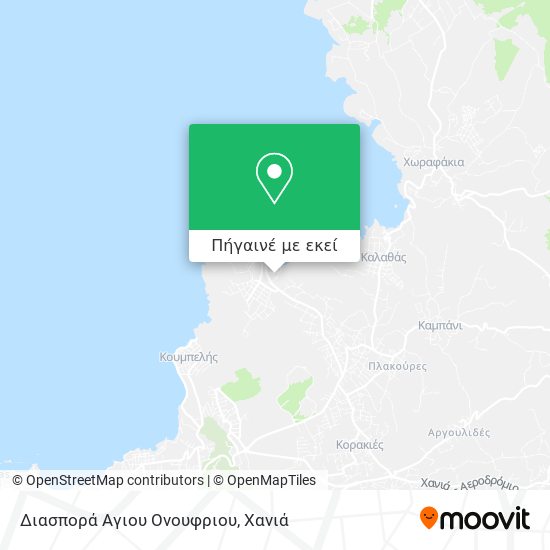 Διασπορά Αγιου Ονουφριου χάρτης