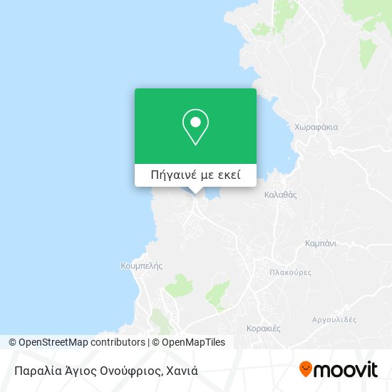 Παραλία Άγιος Ονούφριος χάρτης