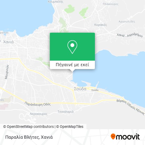 Παραλία Βλήτες χάρτης