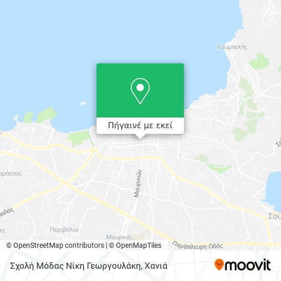 Σχολή Μόδας Νίκη Γεωργουλάκη χάρτης