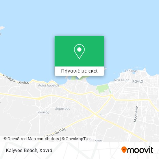 Kalyves Beach χάρτης