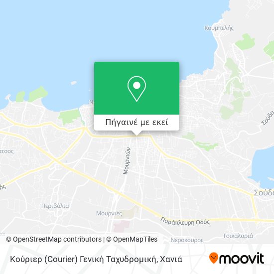 Κούριερ (Courier) Γενική Ταχυδρομική χάρτης