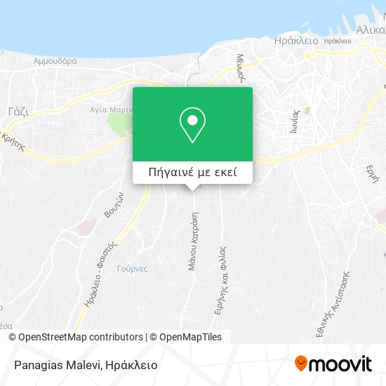 Panagias Malevi χάρτης
