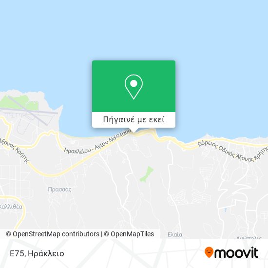 E75 χάρτης