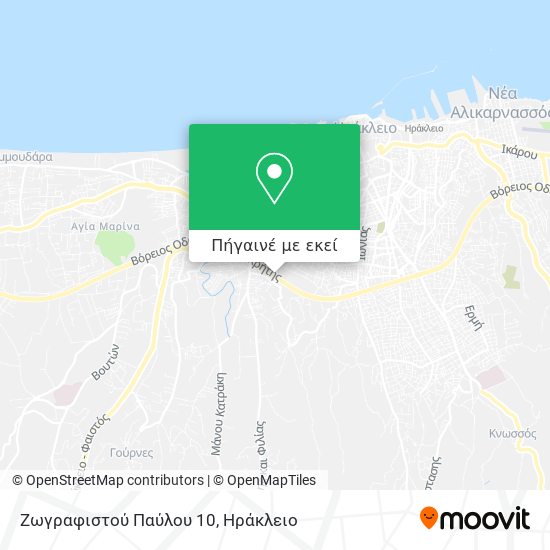 Ζωγραφιστού Παύλου 10 χάρτης