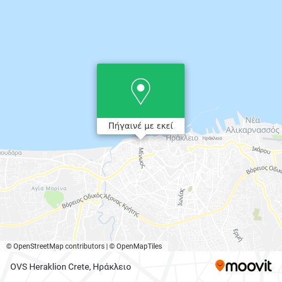 OVS Heraklion Crete χάρτης