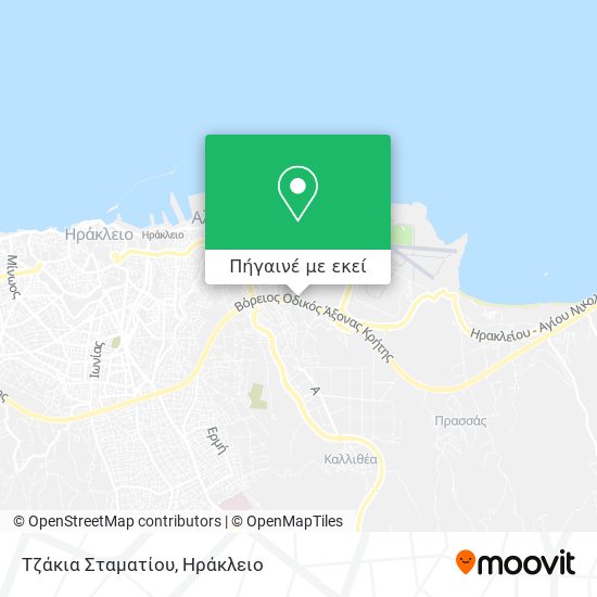 Τζάκια Σταματίου χάρτης