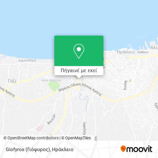 Giofyros (Γιόφυρος) χάρτης